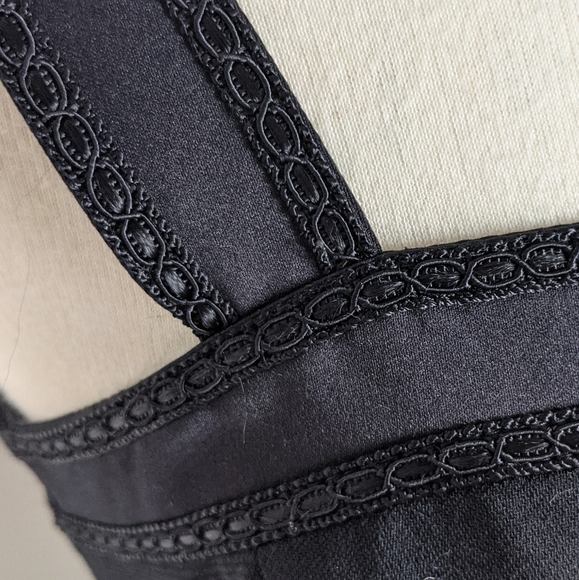 VINTAGE 90s Griffith Grey for St John Wool Formal Dress Classic LBD 8 - Picture 5 of 12